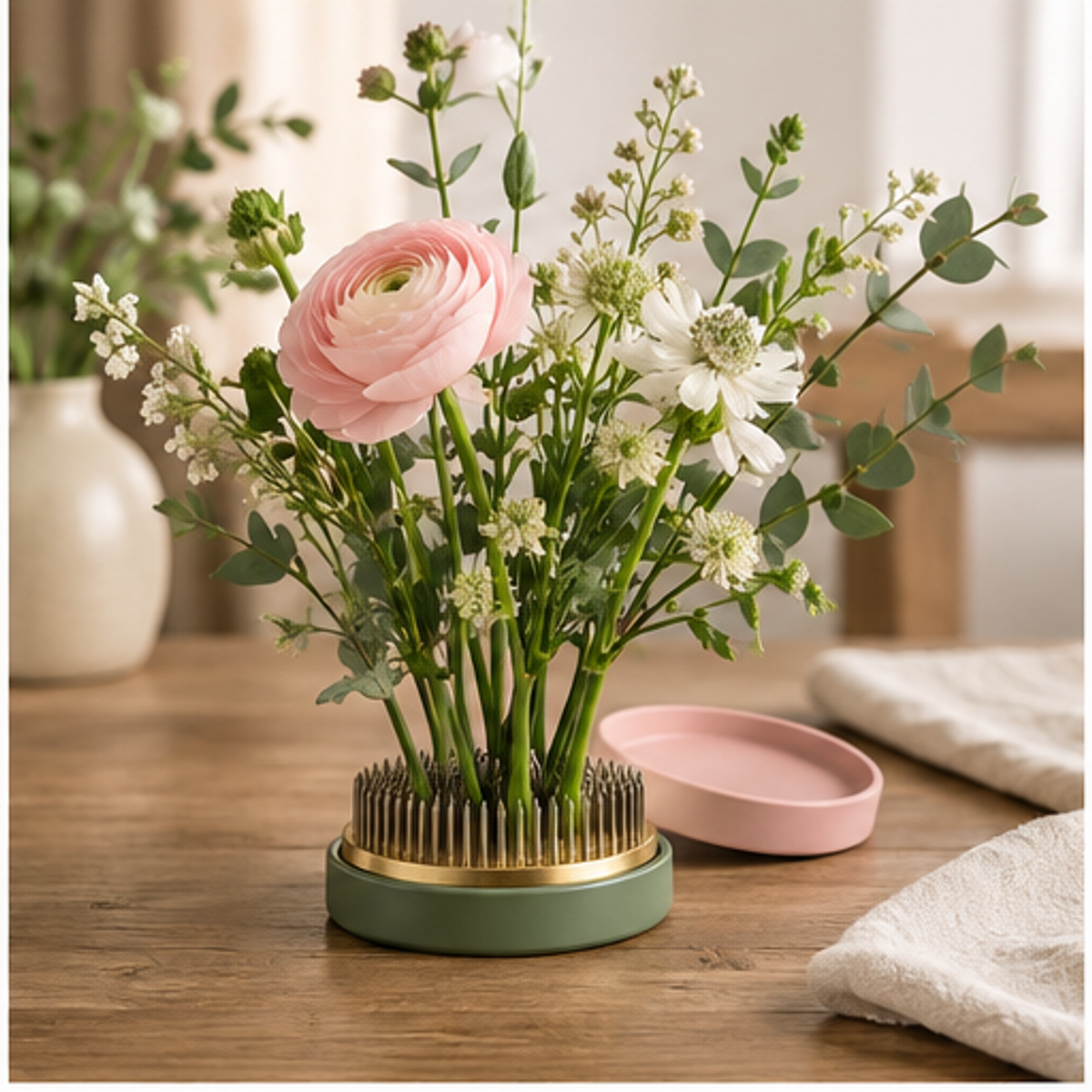 Weighted Floral Pin Holder — lifestyle