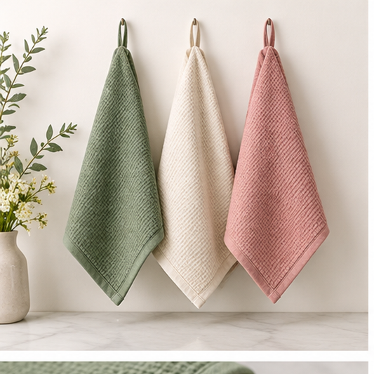 Floral Work Towel Set — 3 Piece — hero