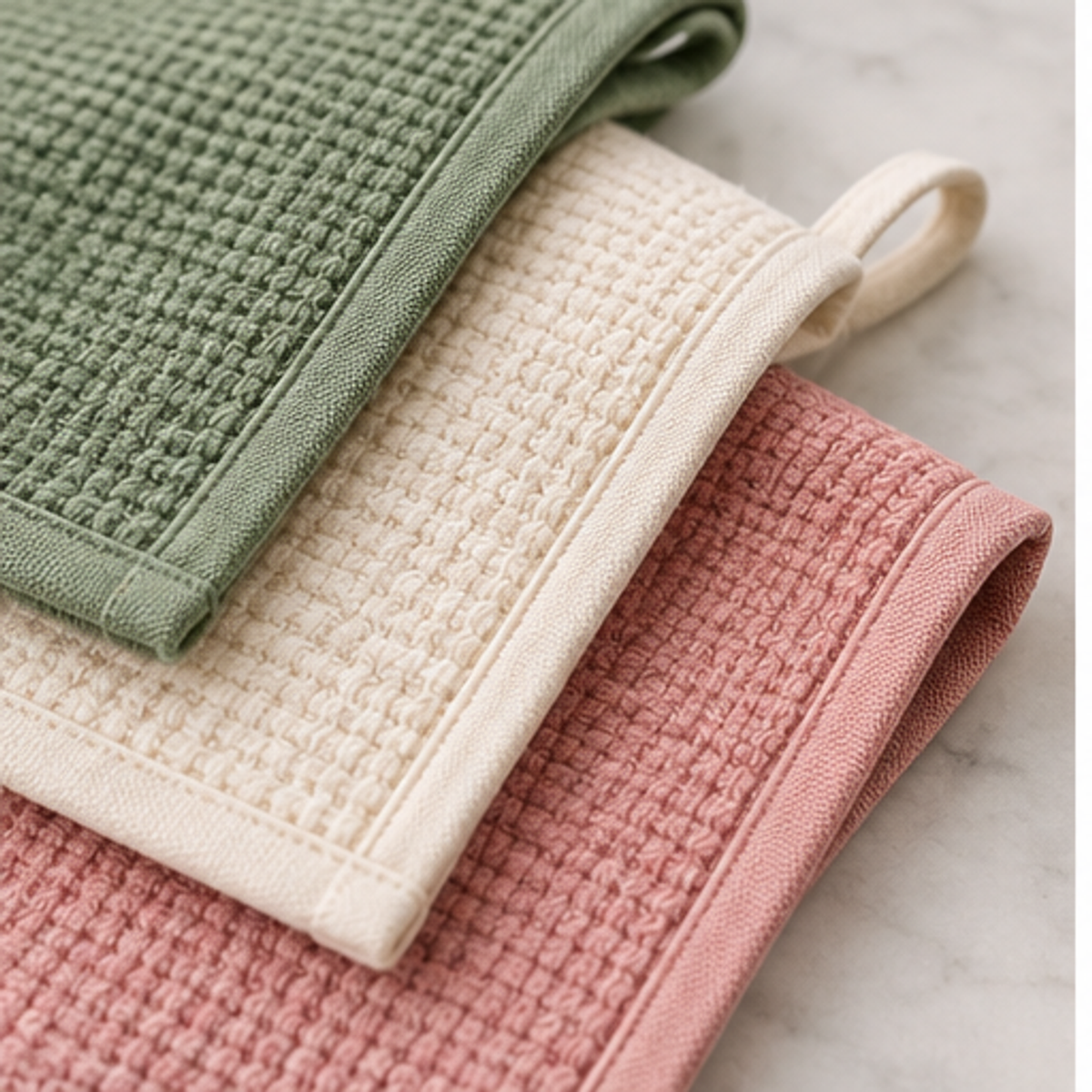 Floral Work Towel Set — 3 Piece — detail