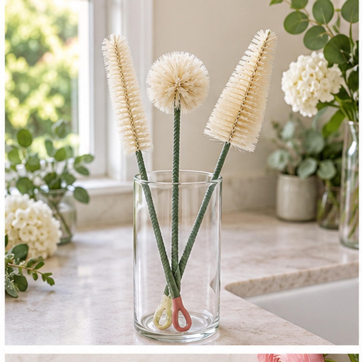 Vase Cleaning Brush Set — 3 Piece — lifestyle