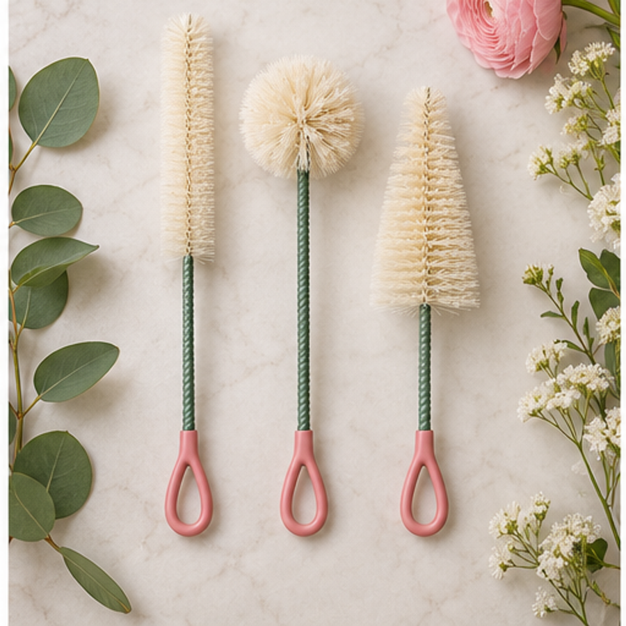 Vase Cleaning Brush Set — 3 Piece — overview