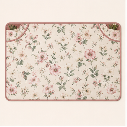 Water-Resistant Floral Work Mat — hero
