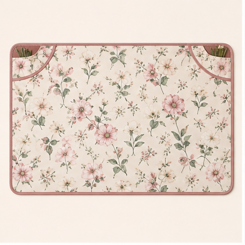 Water-Resistant Floral Work Mat — hero